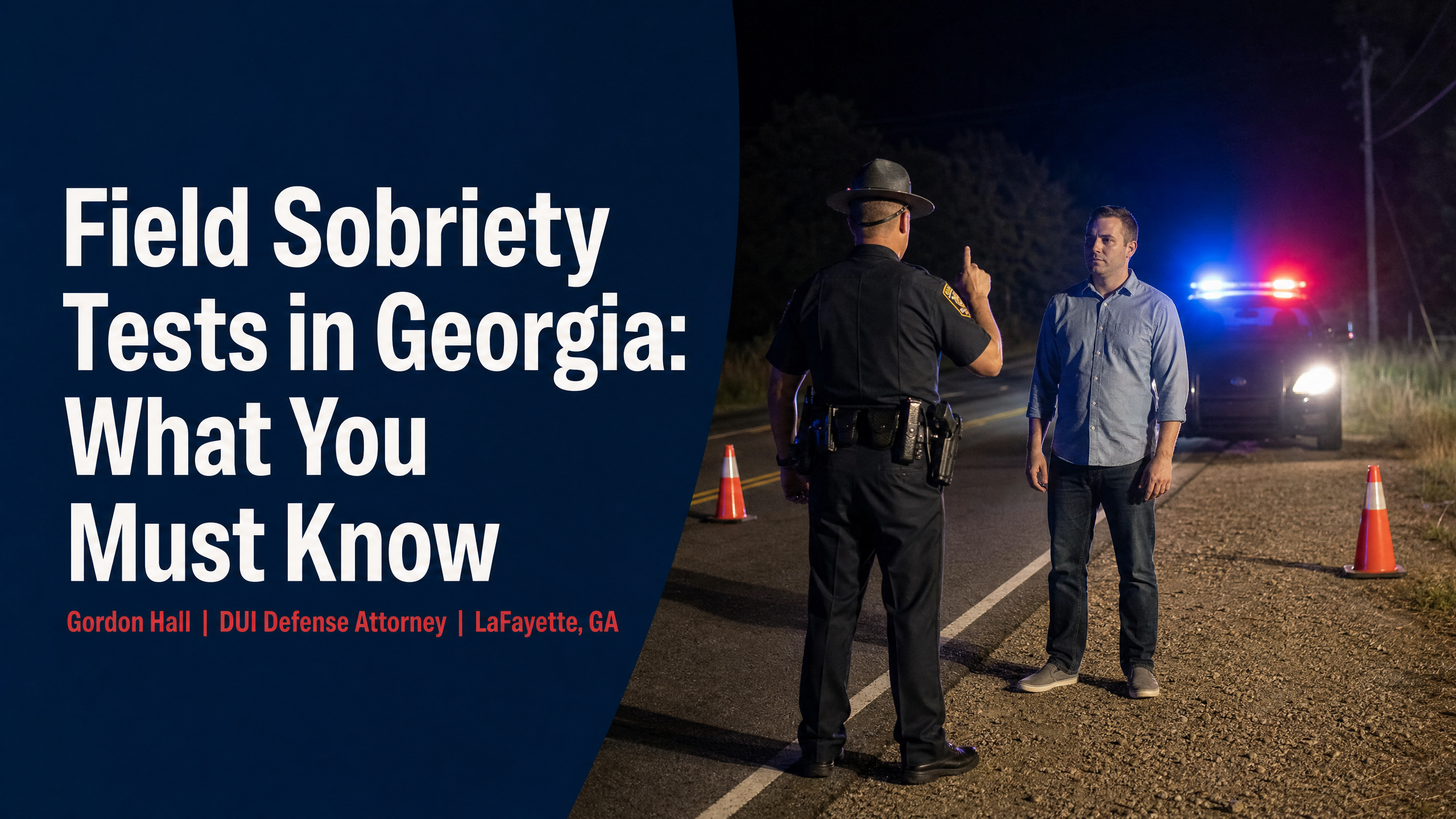 Field Sobriety Tests in Georgia: What You Must Know — Gordon Hall DUI Defense Attorney LaFayette GA